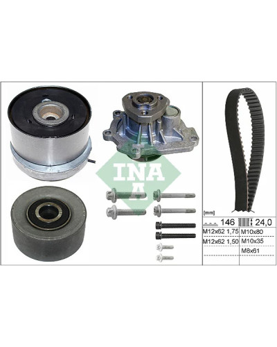 Zestaw paska rozrządu + pompa wody SCHAEFFLER INA 530 0724 30
